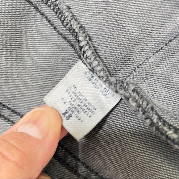 Guess Snap Button Denim Black Distressed Jacket size XS - Picture 12 of 14